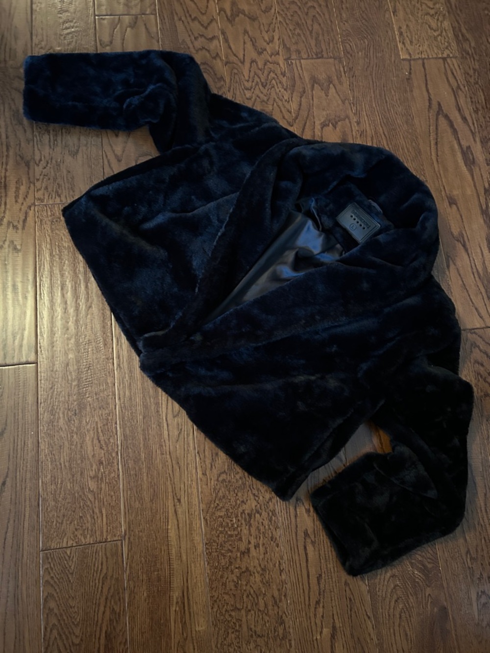 Blank NYC Black Faux Fur Teddy Jacket - Picture 2 of 6